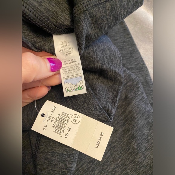 OFFLINE by Aerie The Hugger Hi-Rise with pocket Legging size xsmall NWT - Picture 7 of 8